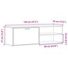 vidaXL TV-Schrank Altholz-Optik 120x34x37 cm Holzwerkstoff