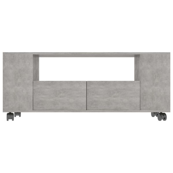 vidaXL TV-Schrank Betongrau 120x35x48 cm Holzwerkstoff
