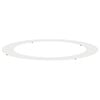vidaXL geeignet f&uuml;r flachen Baumring Wei&szlig; &Oslash;90/120 cm Stahl