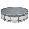 Bestway Poolabdeckung &Oslash;4,57 m Rund Polyester Grau