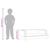 vidaXL Kindersofa Grau 80x45x30 cm Kunstleder