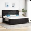 vidaXL Boxspringbett mit Matratze Schwarz 200 x 200 cm Polyester