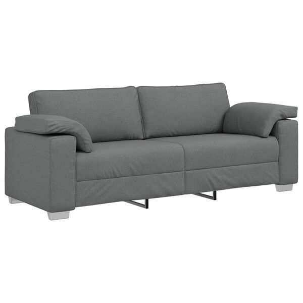 vidaXL Sofa Dunkelgrau 219 x 80 x 82 cm Stoff