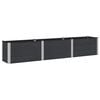 vidaXL Hochbeet Schwarz 300 x 50 x 54 cm WPC und Aluminium