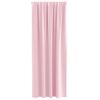 vidaXL Verdunkelungs-Vorh&auml;nge mit Ringen 2 pcs Babyrosa 245 x 140 cm