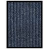 vidaXL Fu&szlig;matte Blau Gestreift 40x60 cm