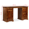 vidaXL Schreibpult Massivholz Akazie 140 x 50 x 76 cm