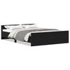 vidaXL Bettgestell ohne Matratze Schwarz Eichen-Optik 140x200 cm