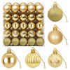 vidaXL Weihnachtskugelset 100 stk. Gold 4 cm Polystyrol
