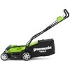 Greenworks Rasenm&auml;her mit 2 x 40 V 2 Ah-Batterie G40LM35 2501907UC