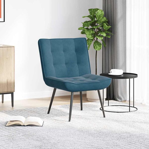 vidaXL Relaxsessel Blau 64x74x84 cm Samt