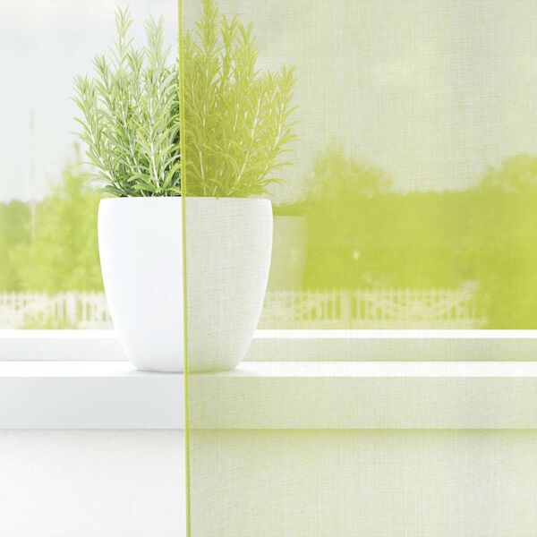 vidaXL Voile Vorh&auml;nge mit Lasche 2 Stk. Apfelgr&uuml;n