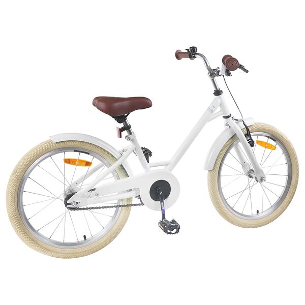 vidaXL Kinderfahrrad 18 Zoll f&uuml;r 5-7 Jahre alt Wei&szlig;