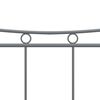 vidaXL Bettgestell Grau Metall 140x200 cm