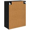 vidaXL Wandschrank Schwarz Eichen-Optik 69,5 x 34 x 90 cm