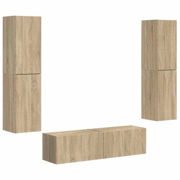 vidaXL TV-Schrankset 6 pcs Sonoma-Eiche Holzwerkstoff