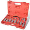 vidaXL Adapter Fettpressen, 7 tlg. Set, Panzerschlauch