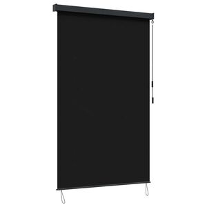vidaXL Rollo Schwarz 60 x 250 cm Stoff und Aluminium