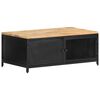 vidaXL Couchtisch 90x50x37 cm Raues Mango-Massivholz