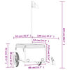 vidaXL Fahrradanhänger Schwarz und Gelb 30 kg Eisen