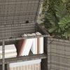 vidaXL Gartenschrank Grau 110x55x60,5 cm Poly Rattan