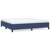 vidaXL Bettgestell ohne Matratze Blau 200x200 cm Stoff