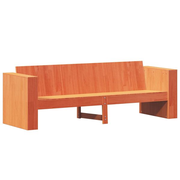 vidaXL Gartensofa 3-Sitzer Wachsbraun 189x60x62 cm Massivholz Kiefer