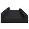 vidaXL Bilderleisten 2 Stk. Schwarz 40x9x3 cm MDF