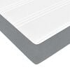 vidaXL Boxspringbett mit Matratze Hellgrau 200 x 200 cm Stoff