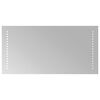 vidaXL LED-Badezimmerspiegel Transparent 60 x 30 cm Geh&auml;rtetes Glas