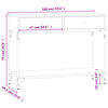vidaXL Konsolentisch Schwarz 100x34,5x75 cm Holzwerkstoff