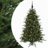 vidaXL K&uuml;nstlicher Weihnachtsbaum mit Weihnachtskugel 120 cm 150 LEDs