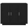 vidaXL Sideboard Schwarz Eichen-Optik 92 x 35 x 75 cm Holzwerkstoff