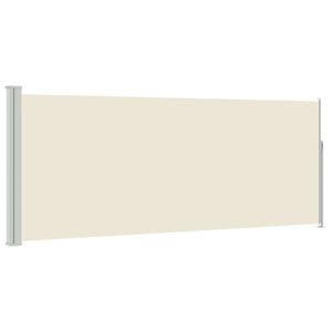 vidaXL Ausziehbare Seitenmarkise 120x300 cm Creme