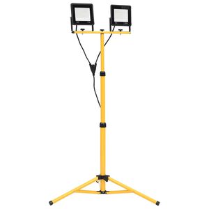 vidaXL LED-Fluter mit Stativ 2x50 W Kaltwei&szlig;
