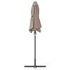 vidaXL Gartenparasol Taupe 370 x 197 x 239 cm