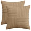 vidaXL Kissenbezug 2 pcs ALMELO Braun 35 x 35 cm Cord