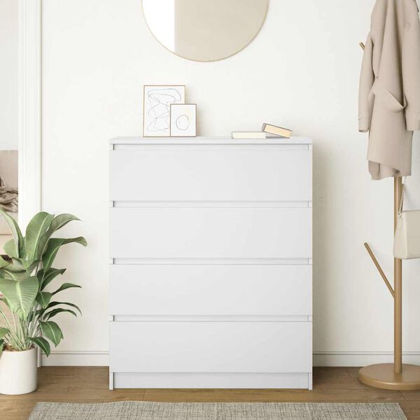 vidaXL Sideboard Wei&szlig; 80x35x99 cm Holzwerkstoff