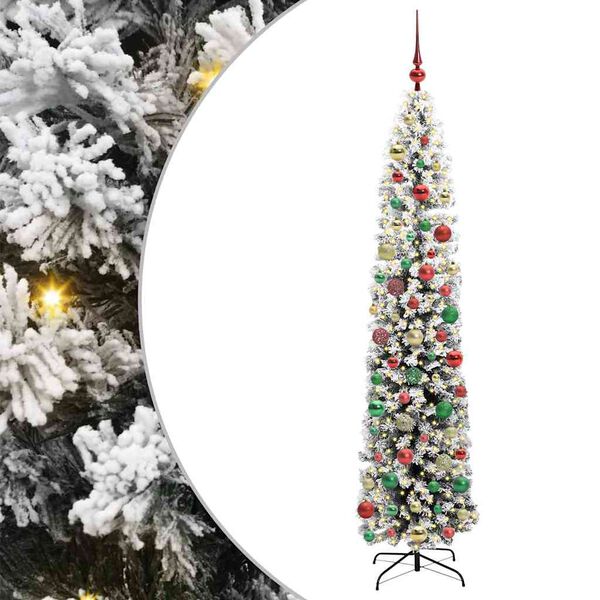 vidaXL K&uuml;nstlicher Weihnachtsbaum mit 300 LEDs mit St&auml;nder Gr&uuml;n 210 cm