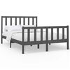 vidaXL Massivholzbett Grau Kiefer 140x190 cm