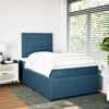 vidaXL Boxspringbett mit Matratze Blau 120x200 cm Samt