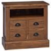 vidaXL Aufbewahrungsschrank Natur 60 x 30 x 60 cm Massivholz Teak