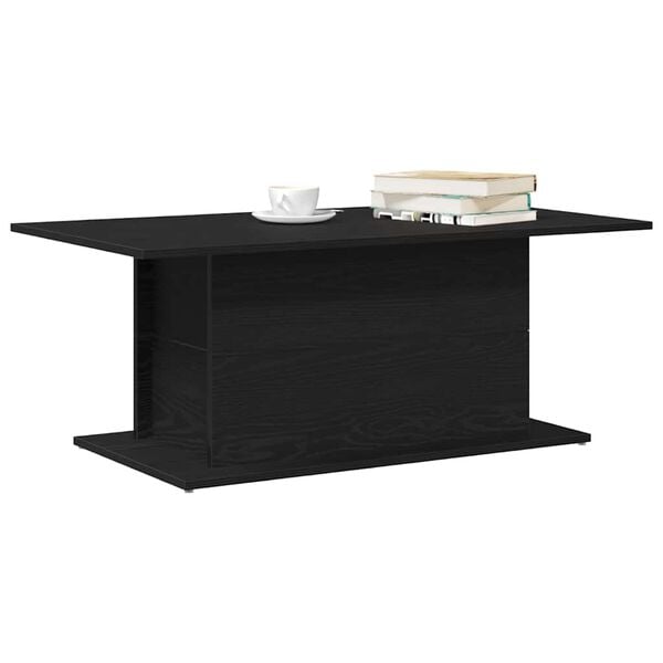 vidaXL Couchtisch Schwarz Eichen-Optik 102 x 55,5 x 40 cm