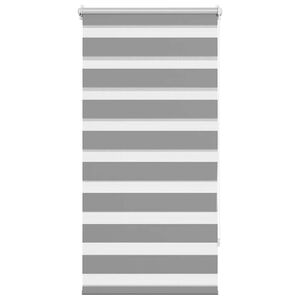 vidaXL Zebra-Rollo 60,9 x 120 cm, Stoffbreite 56,7 cm, grau