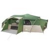 vidaXL Familienzelt mit Regenschutz wasserabweisend Tunnel Gr&uuml;n 18-Personen