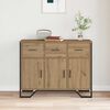 vidaXL Sideboard mit Schubladen Artisan-Eiche 97 x 32,5 x 74,5 cm