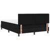 vidaXL Boxspringbett mit Matratze mit LED Schwarz 140 x 200 cm Stoff