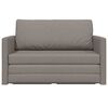 vidaXL Schlafsofa 110cm Taupe Stoff