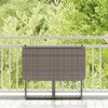 vidaXL Gartentisch Klappbar Grau 90x51x75 cm Poly Rattan