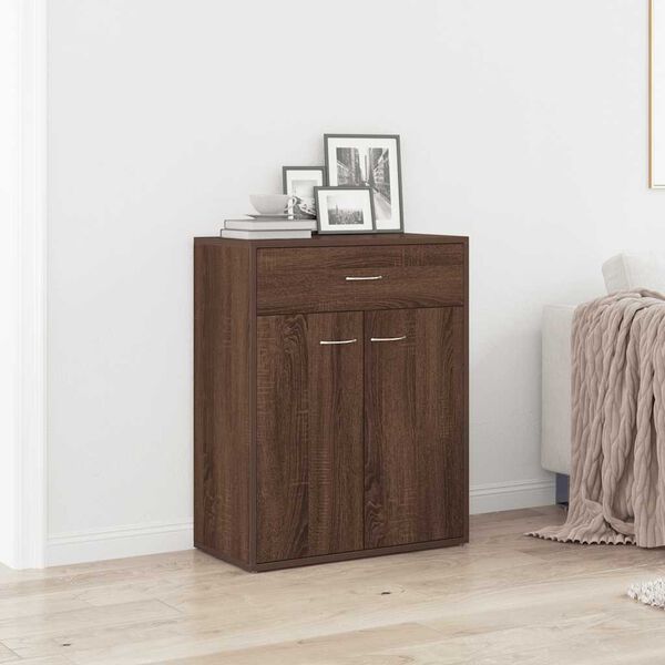 vidaXL Sideboard Braun Eichen-Optik 60x30x75 cm Holzwerkstoff